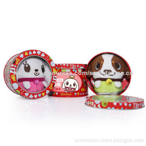Factory fashionable powerfull portable cartoon canned lovely power supply with real capacity